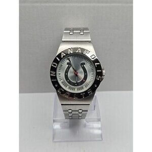 Indianapolis Colts Game Time Quartz Analog Mens Watch Stainless Band New Battery